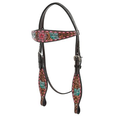 HILASON Western Horse Headstall Tack American Leather Brown Harness | Bridle