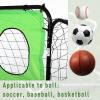 Soozier 8 x 3ft Soccer Goal Target Goal 2 in 1 Design Indoor Outdoor Backyard with All Weather Polyester Net Best Gift view 3