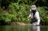 Frabill Floating Trout Net 11"x 15" Hoop Size,Black view 4