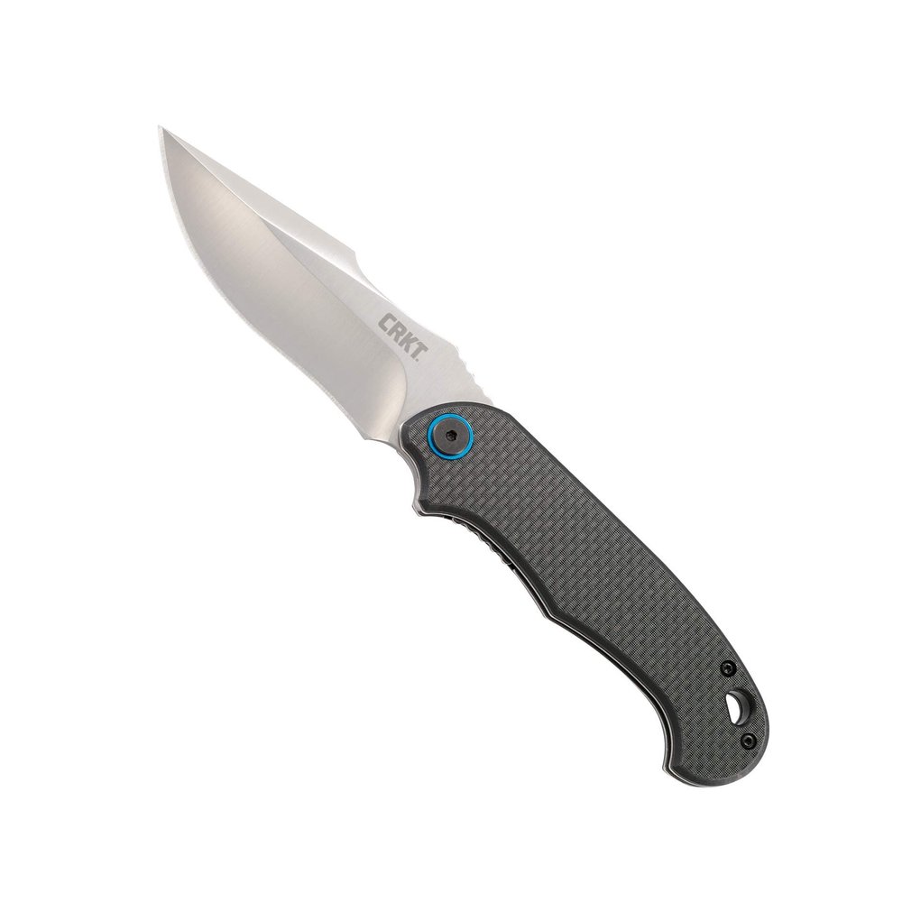 CRKT P.S.D. (Particle. Separation. Device.) Assisted Folding Knife with Liner Lock: 1.4116 Plain Edge Blade, Carbon Fiber w/G10 Base Handle, Reversible Pocket Clip, 7920