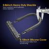 Bike U Lock,20mm Heavy Duty Combination Bicycle D Lock Shackle 4ft Length Security Cable with Sturdy Mounting Bracket and Key Anti Theft Bicycle Secure Locks view 3