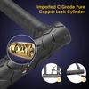 Bike U Lock,20mm Heavy Duty Combination Bicycle D Lock Shackle 4ft Length Security Cable with Sturdy Mounting Bracket and Key Anti Theft Bicycle Secure Locks view 4