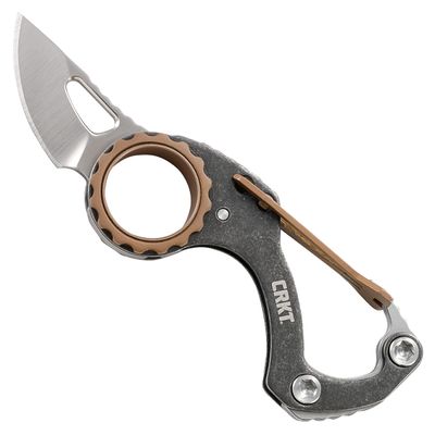 CRKT Compano Everyday Carry EDC Pocket Folding Knife with Slip Joint: Stainless Steel Blade, Stainless Steel Handle, 9082