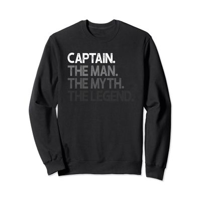 Captain Gift Man Myth The Legend Sweatshirt