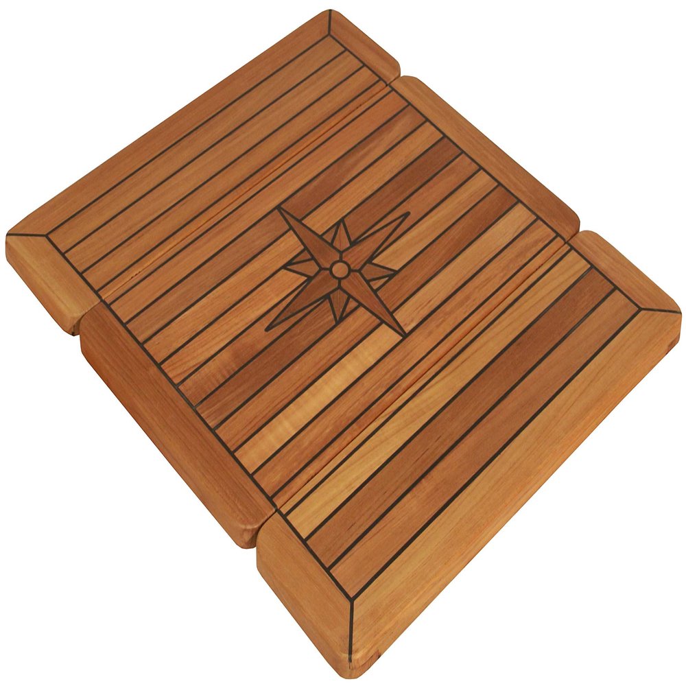 JZ Folding Teak Table Top with Two Wings Nautic Star 3 Sizes Marine Boat RV (TW4580)