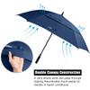 ACEIken Golf Umbrella Large 68 Inch Automatic Open Golf Umbrella Extra Large Oversize Double Canopy Vented Umbrella Windproof Waterproof for Men and Women view 3