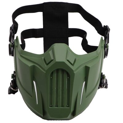 Tool Protective Half Face Mask Outdoor Game Masks Tactical Mask for Tactical Action Games Color Green