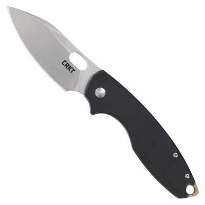 CRKT Pilar III EDC Folding Pocket Knife:D2 Blade Steel, Compact Everyday Carry, Satin Blade with Finger Choil, Thumb Slot Open, Frame Lock Stainless Handle, Reversible Pocket Clip 5317D2