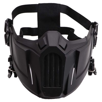 Tool Protective Half Face Mask Outdoor Game Masks Tactical Mask for Tactical Action Games Color Black