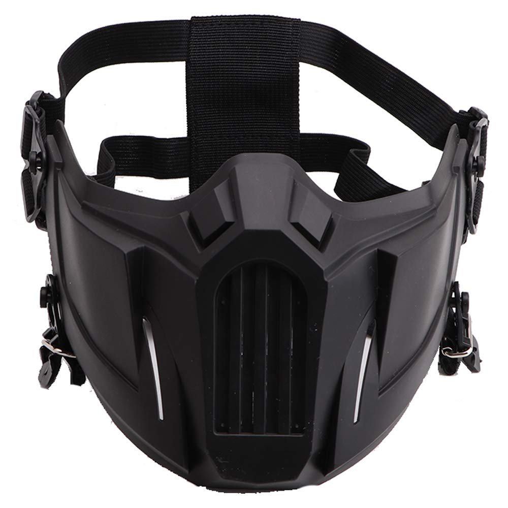 Tool Protective Half Face Mask Outdoor Game Masks Tactical Mask for Tactical Action Games Color Black