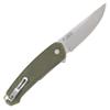 CRKT Tueto EDC Pocket Knife: Everyday Carry Utility Folder, Plain Edge Drop Point Blade with Liner Lock, Assisted Open, Bead Blast Finish, Olive Green G10 Handle 5325 view 2
