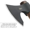 CRKT Berserker Axe: Two Handed Outdoor Axe, Forged 1055 Carbon Steel Blade, Hickory Handle 2736 view 4