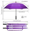 ACEIken Golf Umbrella Large 68 Inch Automatic Open Golf Umbrella Extra Large Oversize Double Canopy Vented Umbrella Windproof Waterproof for Men and Women view 2