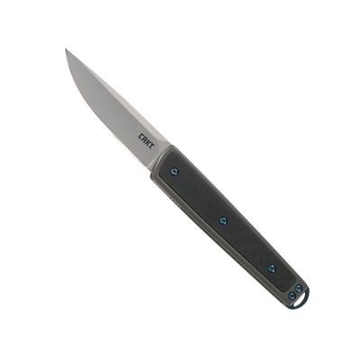 CRKT Symmetry Folding Everyday Carry Knife: Plain Edge Folder with Liner Lock, Everyday Carry Folded Knife with IKBS Ball Bearing Pivot System and G10 Handle 7190