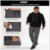 Athletic Pants Men Water Resistant Quick Dry Polyester Hiking Running Warm Up Sweatpants with Zipper Pockets view 3