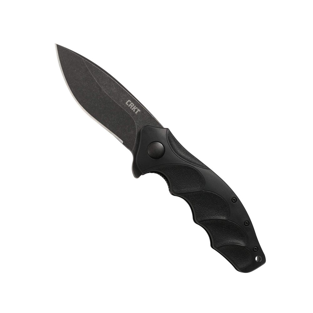 CRKT Foresight Assisted Folding Knife with Liner Lock: 1.4116 Plain Edge Blade, Glass-Reinforced Nylon Handle, Pocket Clip, K221KKP