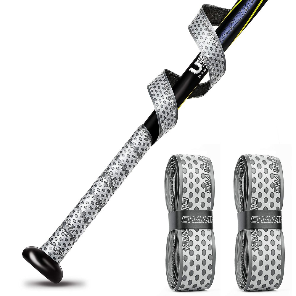 CHAMPKEY PRO 40" Bat Grip Tapes 2 Pack | All-Weather Performance Bat Tapes | Precut and Full Adhesive Back Baseball Grip Tapes