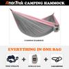 AnorTrek Camping Hammock, Super Lightweight Portable Parachute Hammock with Two Tree Straps Single or Double Nylon Travel Tree Hammocks for Camping Backpacking Hiking view 4