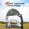 BISINNA 2 Person Camping Tent Lightweight Backpacking Tent Waterproof Windproof Two Doors Easy Setup Free Standing Double Layer Ultralight Tent for Camping Outdoor Hunting Hiking Mountaineering Travel view 3