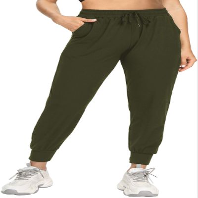 FULLSOFT Sweatpants for Women-Womens Joggers with Pockets Lounge Pants for Yoga Workout Running(Olive,Large)
