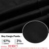 TLAENSON Boys Cargo Pants Cotton Casual Pants Drawstring Loose Jogging Bottoms Elastic Cuffed Cargo Joggers Black 6-7 Years view 4