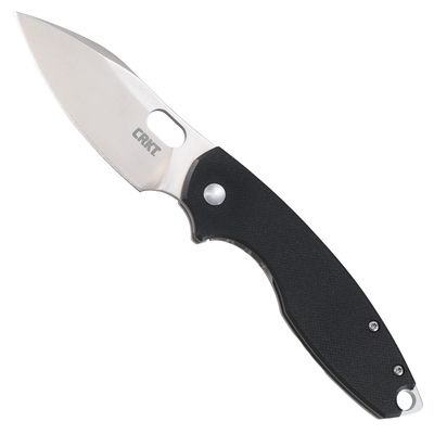 CRKT Pilar III Everyday Carry EDC Pocket Folding Knife with Frame Lock: Stainless Steel Plain Edge Blade, G10 Handle, Pocket Clip, 5317