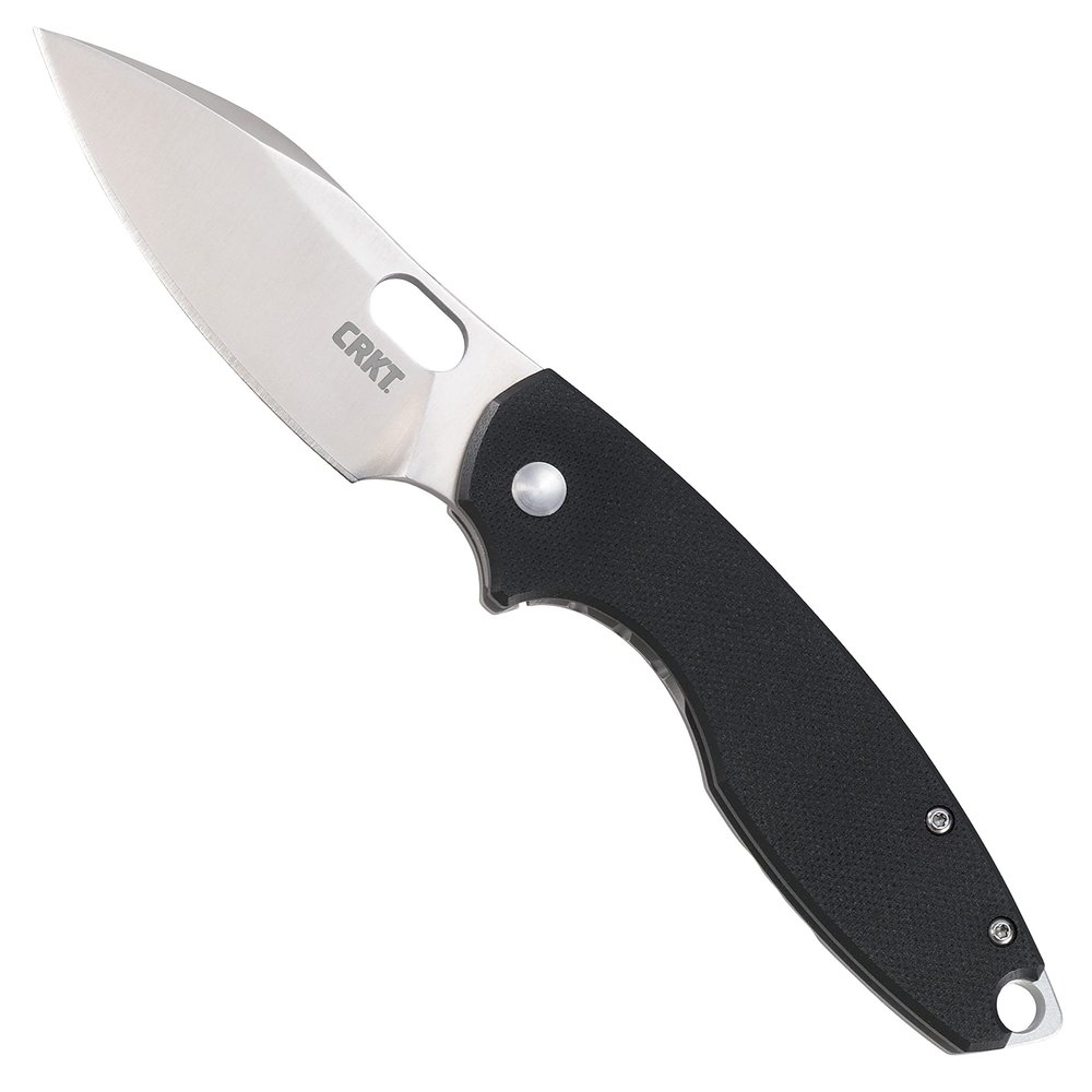 CRKT Pilar III Everyday Carry EDC Pocket Folding Knife with Frame Lock: Stainless Steel Plain Edge Blade, G10 Handle, Pocket Clip, 5317
