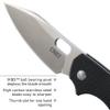 CRKT Pilar III Everyday Carry EDC Pocket Folding Knife with Frame Lock: Stainless Steel Plain Edge Blade, G10 Handle, Pocket Clip, 5317 view 4