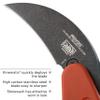 CRKT Provoke Folding Knife with Kinematic: Morphing Karambit, 1.4116 Plain Edge Blade, Grivory Handle, Pocket Clip, 4041O view 4