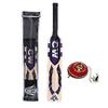 CW Force Kashmir Willow Bat with Ball Cricket Bats for Leather Ball Cricket Bat with Hanging Ball Leather Hanging Ball Full Size Short Handle Free Bat with Cover view 1
