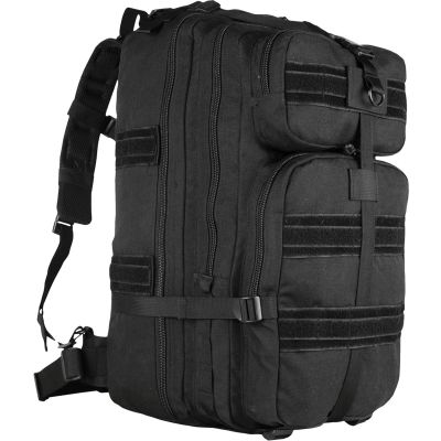 FOX OUTDOOR PRODUCTS Stryker Transport Pack | 48L MOLLE Tactical Backpack w/Organizer Pockets, Gear Straps, Black, 12" x 10" x 22