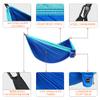 AnorTrek Camping Hammock, Super Lightweight Portable Parachute Hammock with Two Tree Straps Single or Double Nylon Travel Tree Hammocks for Camping Backpacking Hiking Blue&Sky Blue view 2