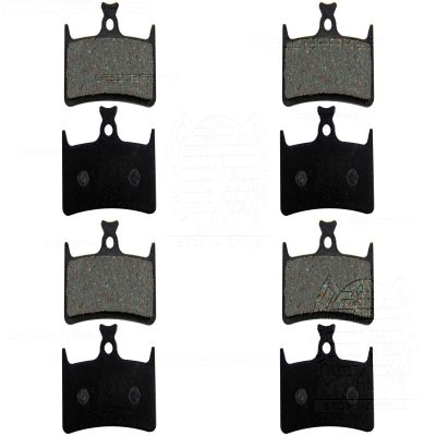 DiscoBrakes 4 Pairs Pads for Hope E4 Hopee4 Disc Brake, Made with Dupont Kevlar, Bicycle