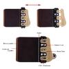 BICASTER Barebow Finger Tabs Horween Cordovan Leather + Brass Plate - Left Hand (Large) view 4