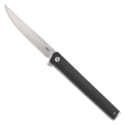 CRKT CEO Everyday Carry EDC Pocket Folding Knife with Liner Lock: AUS 8 Plain Edge Blade, Glass-Reinforced Nylon Handle, Reversible Pocket Clip, 7097
