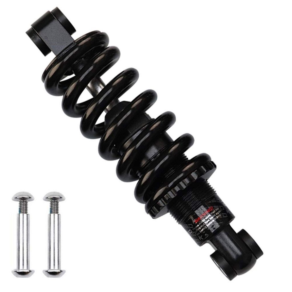 TYYT Bike Rear Shock Absorber MTB XC Soft Tail Spring 125/150/ 165/ 190mm - Black (Color : 125mm, Size : 450Lbs)