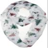 VIVIAN & VINCENT Gift Wrapped Fall Winter Soft Lightweight Holiday Sheer Infinity Christmas Scarf for Women Girls Plaid Christmas Tree Red and Green view 1