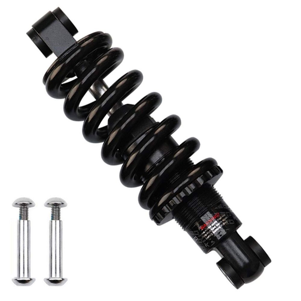 TYYT Bike Rear Shock Absorber MTB XC Soft Tail Spring 125/150/ 165/ 190mm - Black (Color : 150mm, Size : 1000Lbs)