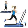 Goplus 2 in 1 Folding Treadmill, 2.25HP Under Desk Electric Superfit Treadmill, Installation-Free with APP Control, Remote Control, Bluetooth Speaker and LED Display, Jogging Walking for Home/Office view 1