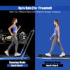 Goplus 2 in 1 Folding Treadmill, 2.25HP Under Desk Electric Superfit Treadmill, Installation-Free with APP Control, Remote Control, Bluetooth Speaker and LED Display, Jogging Walking for Home/Office view 2