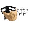 Toonol Protective Half Face Mask Outdoor Game Masks Tactical Mask for Tactical Action Games Color Tan view 2