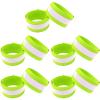 Reflective Bands for Arm, Wrist, Ankle, Leg. Reflector Bands. High Visibility Reflective Running Gear for Women and Men Cycling Walking Bike (Green - 10 Bands) view 1