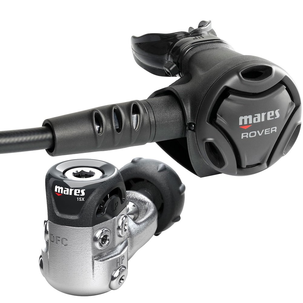 Mares Rover 15X Scuba Diving Regulator Set - 1st (INT) and 2nd Stage