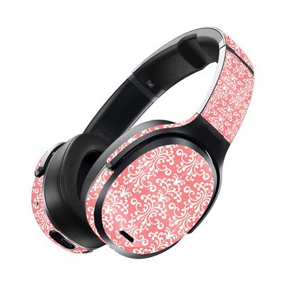 MIGHTY SKINS MightySkins Glossy Glitter Skin for Skullcandy Crusher ANC - Coral Damask | Protective, Durable High-Gloss Glitter Finish | Easy to Apply, Remove, and Change Styles | Made in The USA