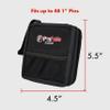 PinFolio Mini Show Pin Display Bag, Lightweight & Compact Mini Sports Pin Book with Carry Strap for Easy Trading Up to 48 1-Inch Enamel Pins (Black) view 3