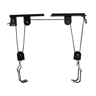 Arinda Bike Bicycle Lift Ceiling Mounted Hoist Storage Garage Hanger Pulley Rack Portable