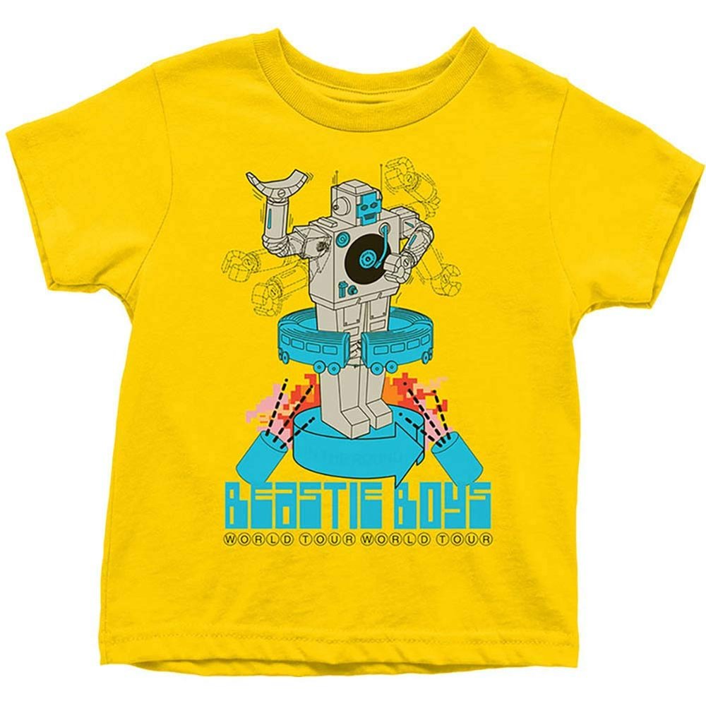 Beastie Boys Little Boys' Robot Childrens T-Shirt 12T Yellow