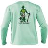 Spearfishing UV Sun Shirt: UPF 50+ Men's Long Sleeve Mens Rash Guard for Scuba Diving, Fishing: Swamp Creature: Seagreen - 2XL view 1