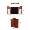 GSE Games & Sports Expert Professional Solid Wood Classic Official Size Dartboard Cabinet with Dart Scoreboard for Game Room. Dartboard & Darts Not Included (Deluxe Walnut) view 2