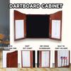 GSE Games & Sports Expert Professional Solid Wood Classic Official Size Dartboard Cabinet with Dart Scoreboard for Game Room. Dartboard & Darts Not Included (Deluxe Walnut) view 3
